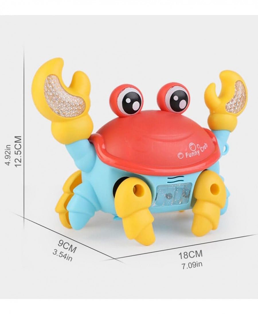Lighting Crab ? Colorful LED Light Toy for Kids ? Fun Interactive Crustacean with Flashing Lights