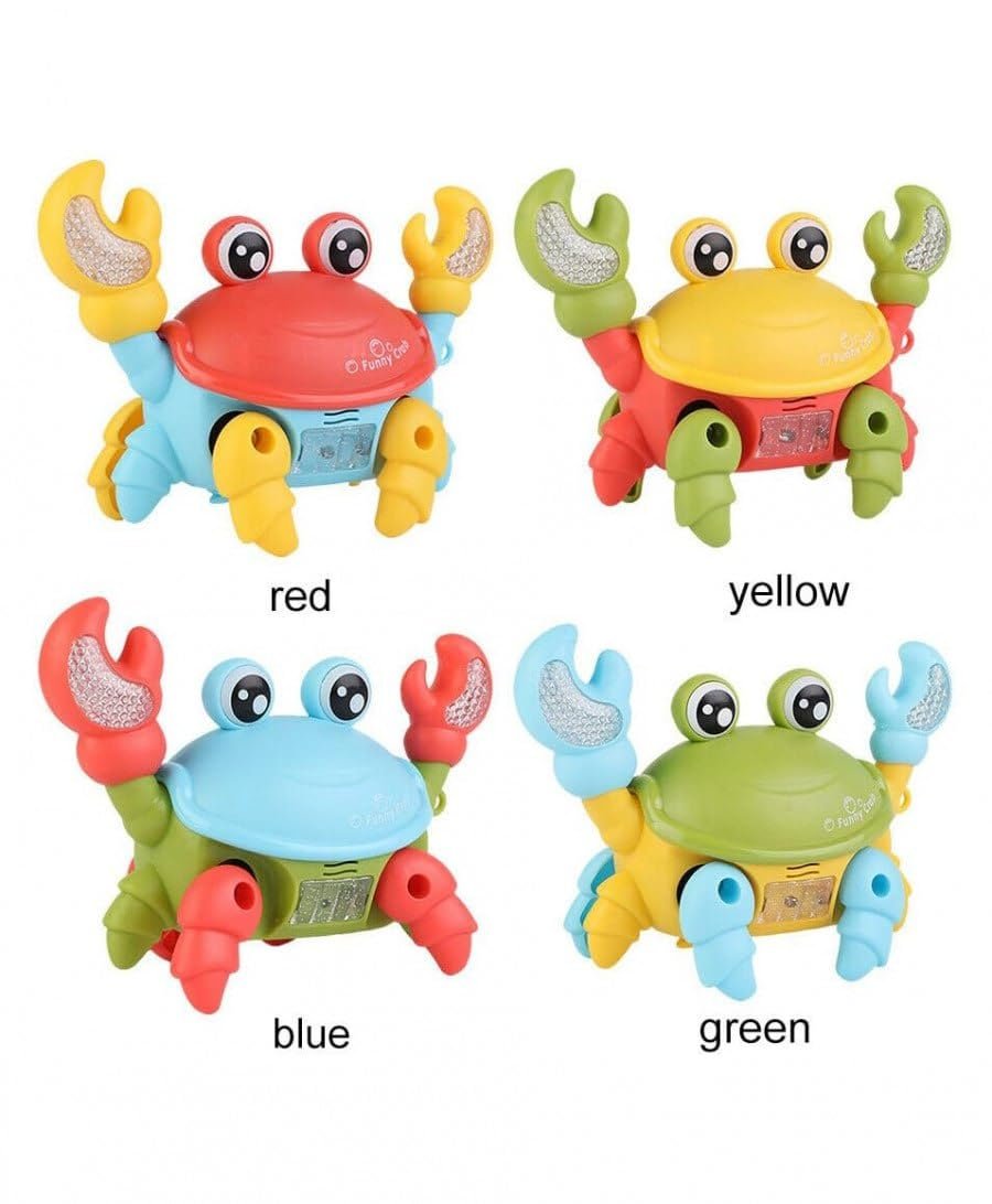 Lighting Crab ? Colorful LED Light Toy for Kids ? Fun Interactive Crustacean with Flashing Lights