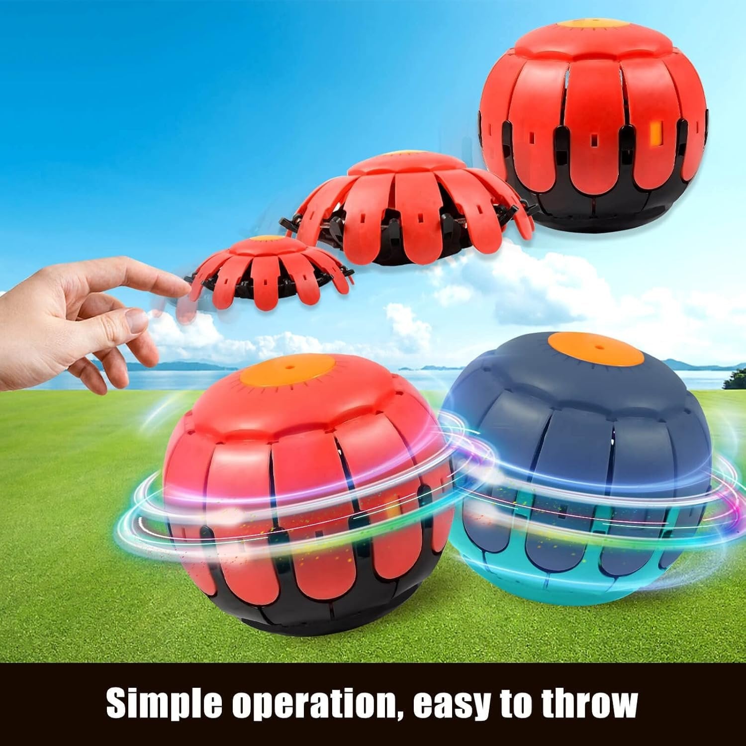 UFO Deformed Ball ? Unique Shaped Bounce Ball for Kids ? Fun and Engaging Bouncing Toy with Unique UFO Design