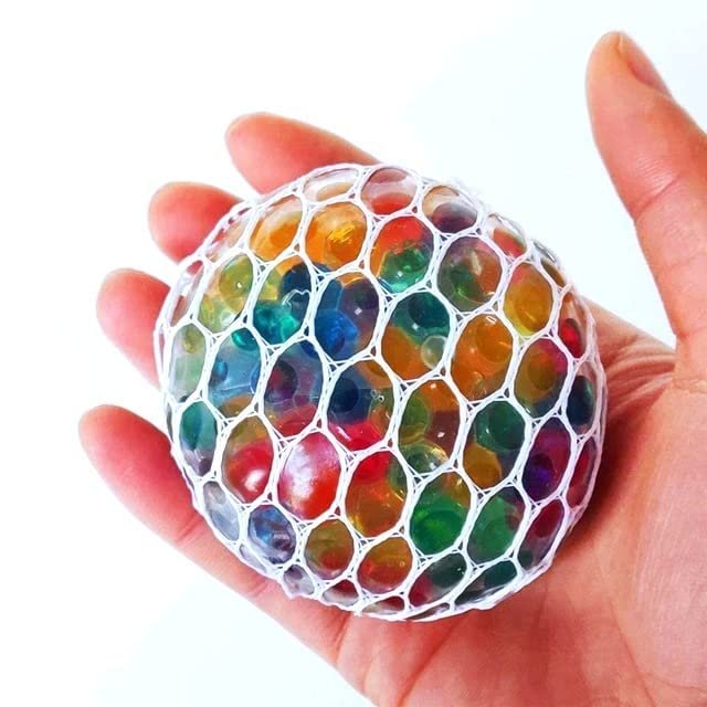 Mesh Squeeze Ball ? Stress Relief and Sensory Toy ? Fun for Kids and Adults to Squeeze and Play