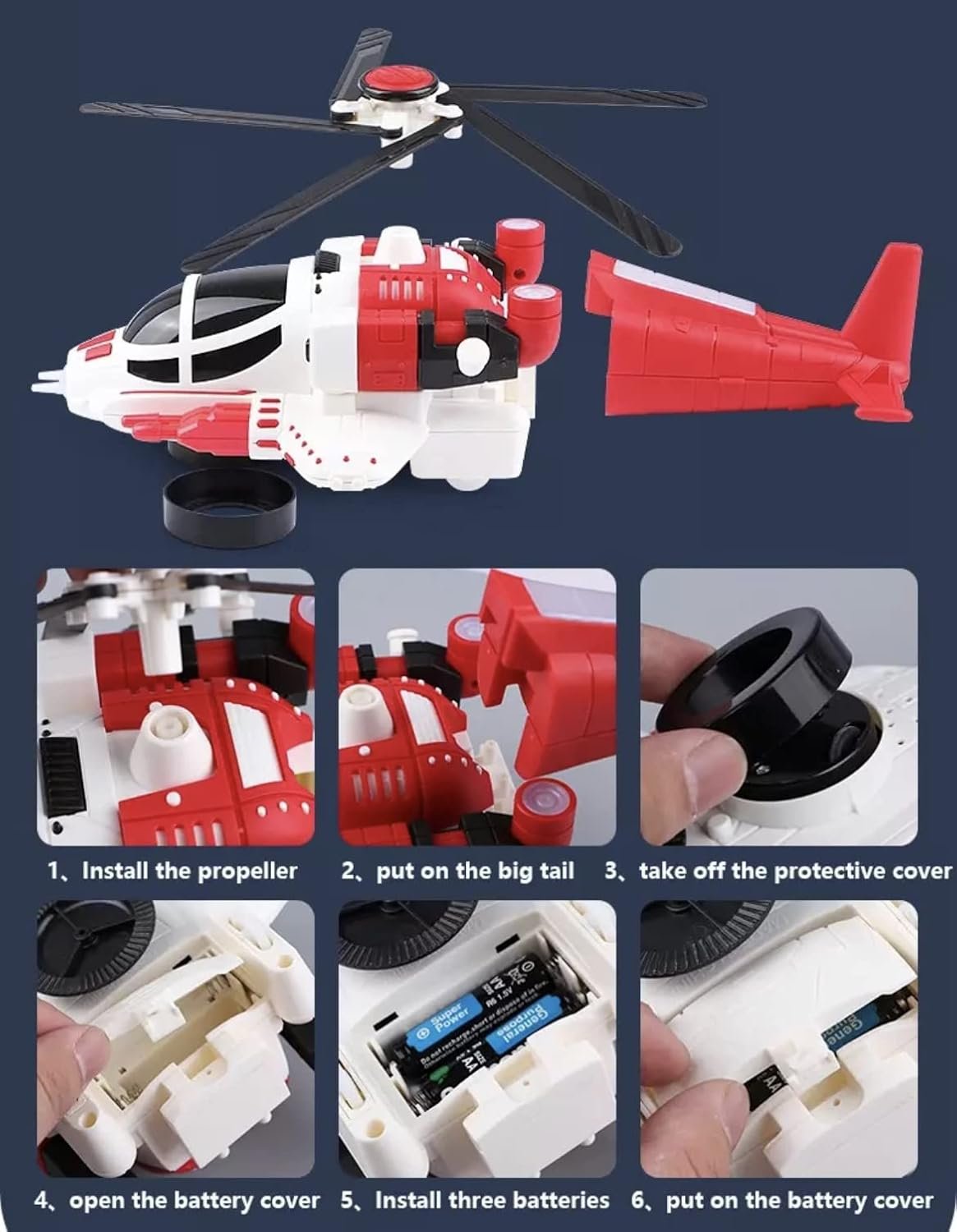 Children Stunt Electric Fighter Deformation Aircraft Plane Toy ? Transforming RC Fighter Jet ? Fun Action Toy for Kids