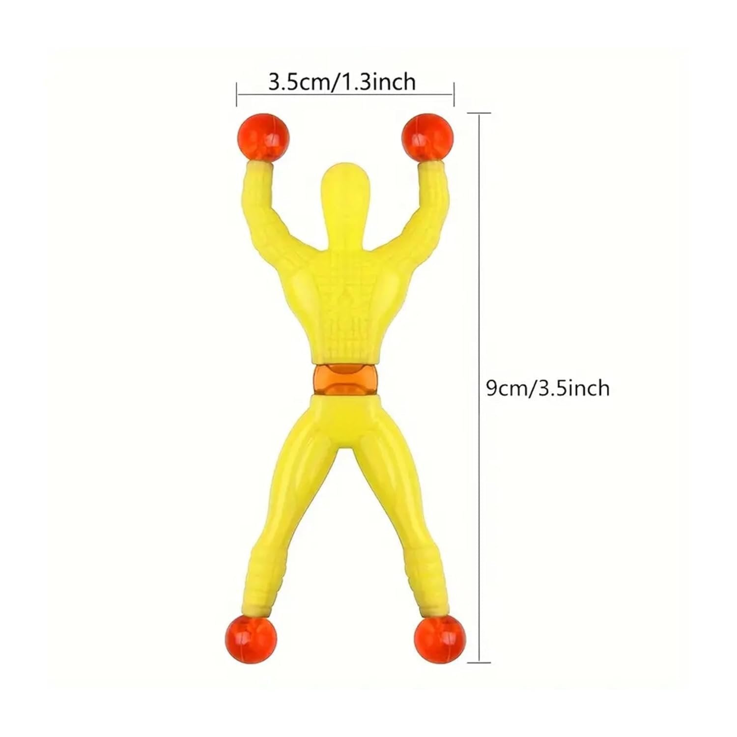 Climbing Spider (Set of 5) ? Fun Wall Climbing Spider Toys for Kids ? Sticky and Interactive Play