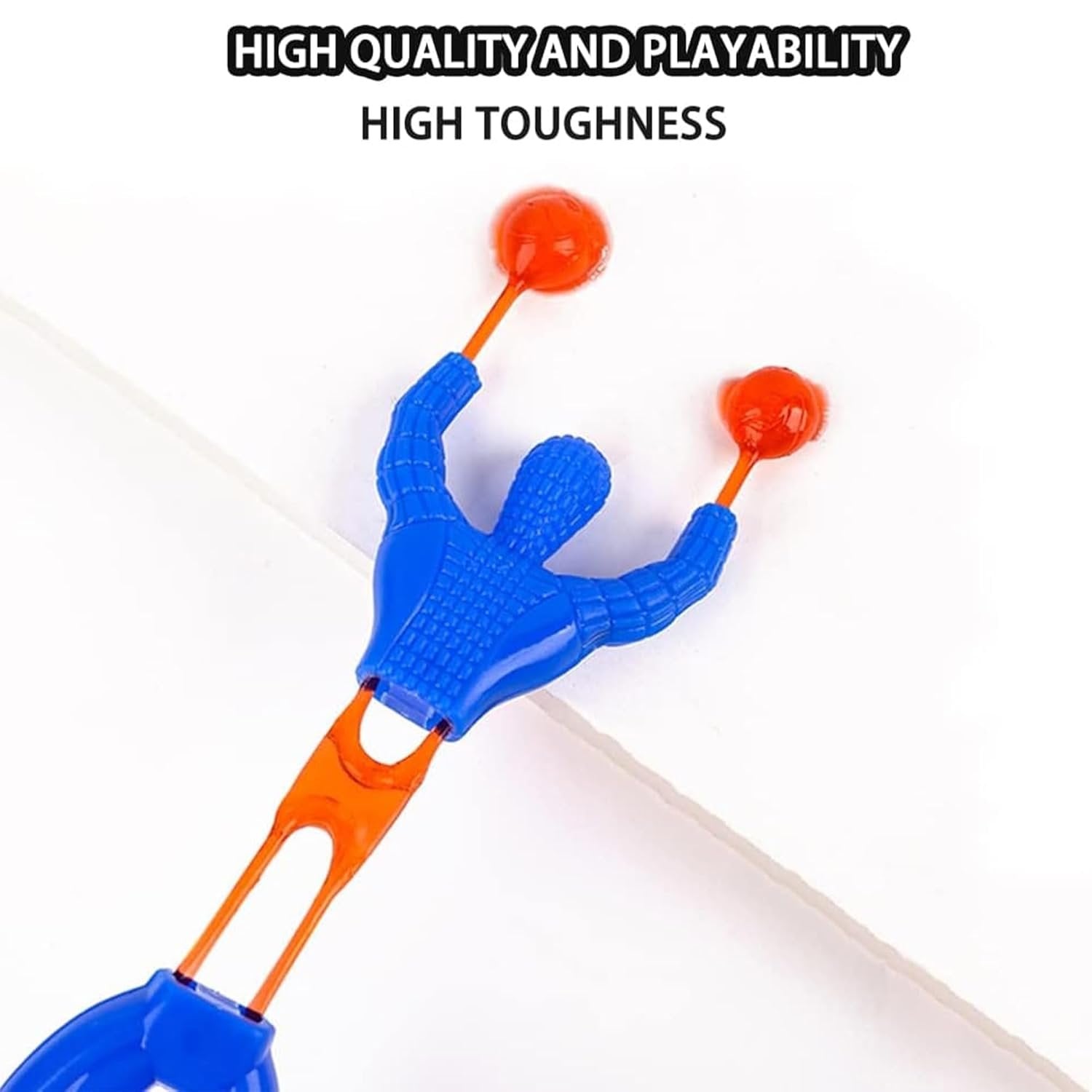 Climbing Spider (Set of 5) ? Fun Wall Climbing Spider Toys for Kids ? Sticky and Interactive Play