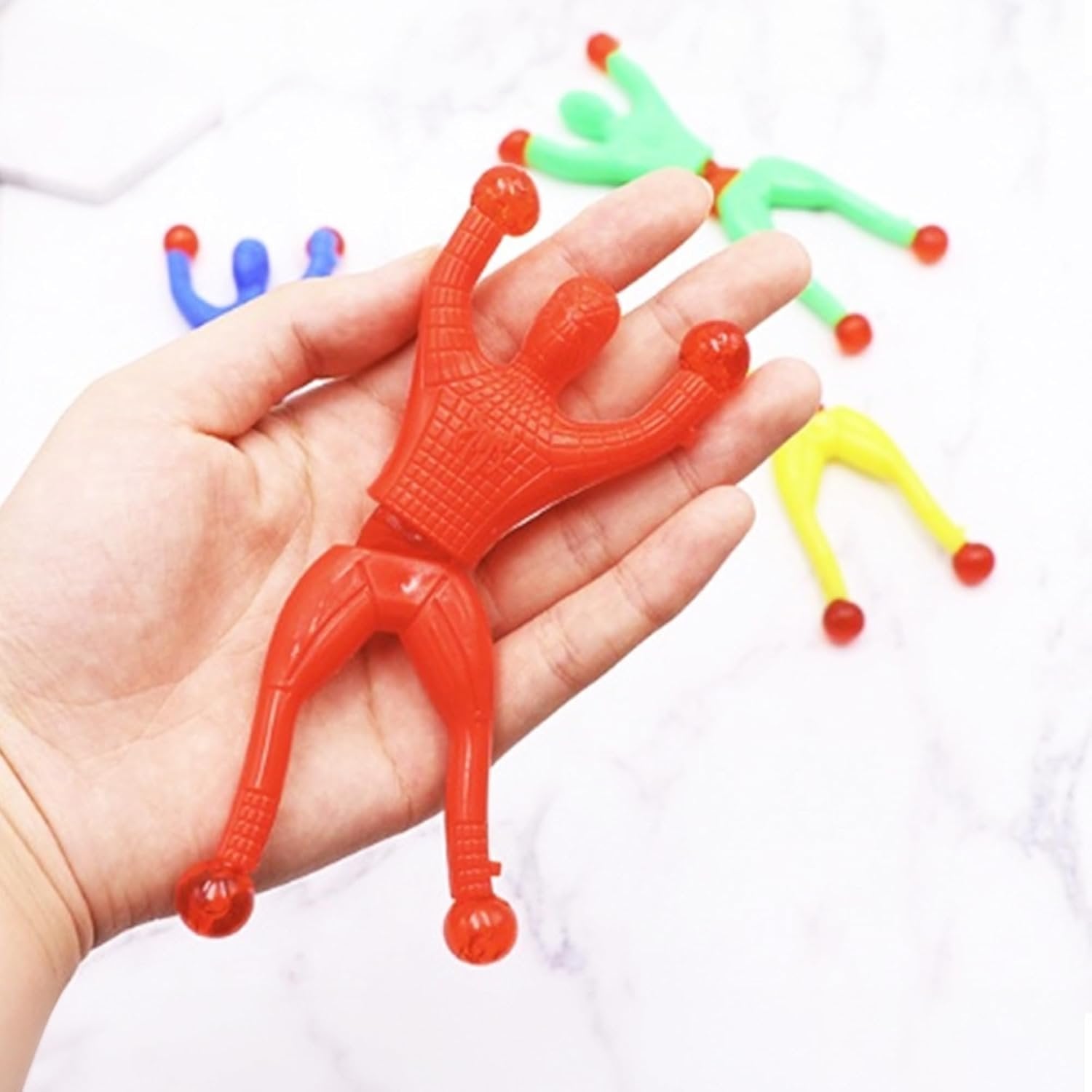 Climbing Spider (Set of 5) ? Fun Wall Climbing Spider Toys for Kids ? Sticky and Interactive Play