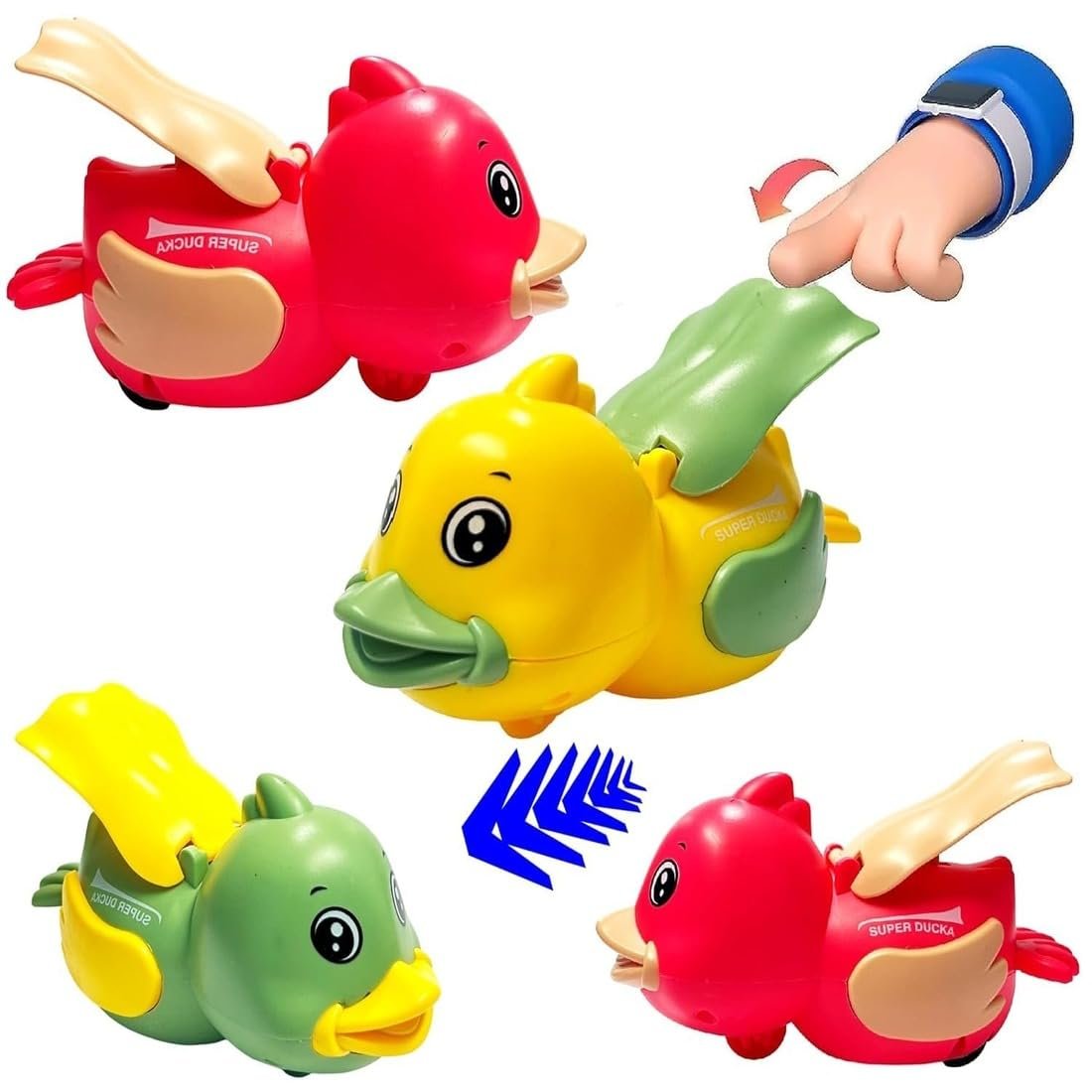 Press and Go Running Duck ? Interactive Push and Go Toy for Toddlers ? Fun Running Duck Toy for Kids