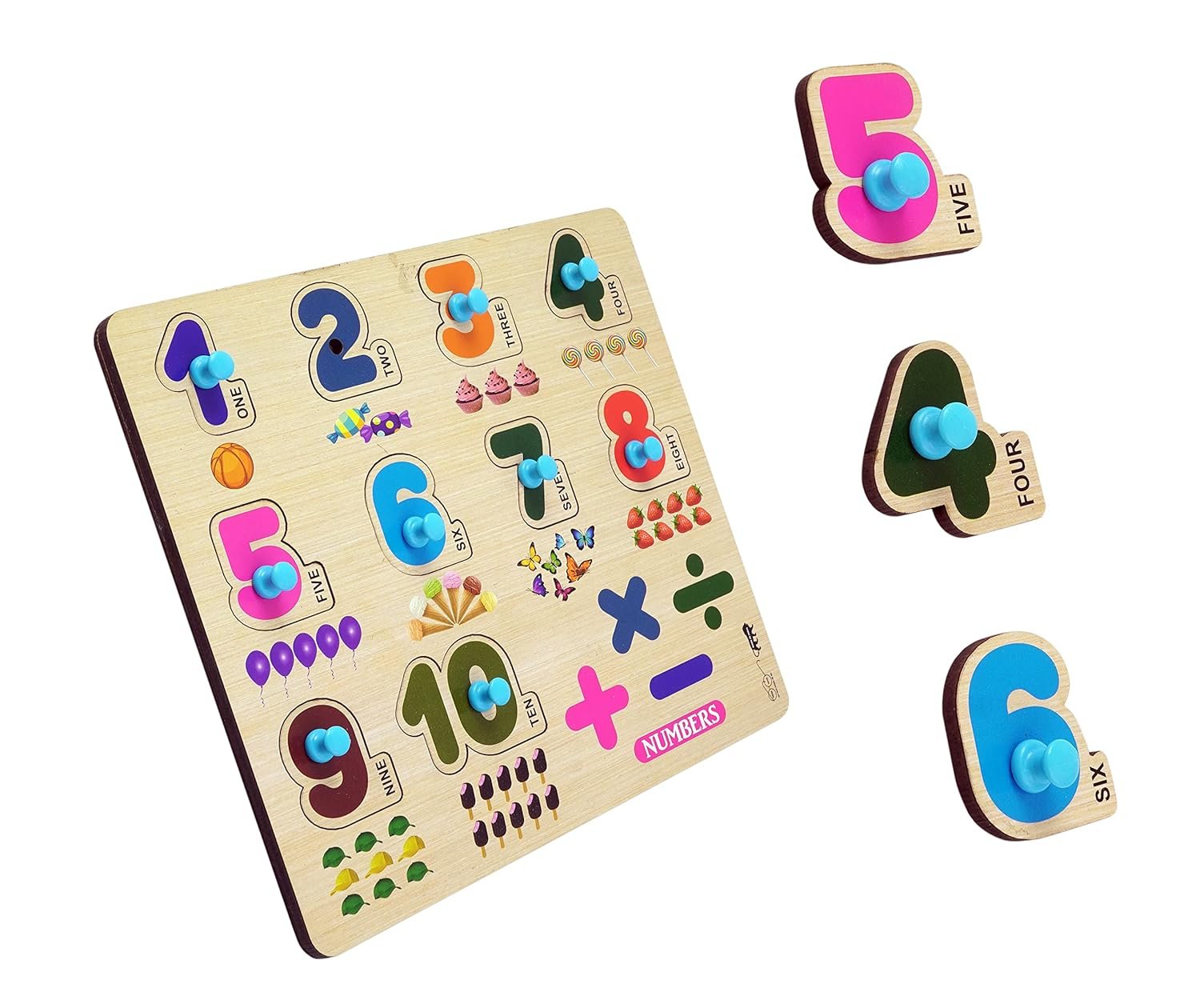 1 to 10 Number Puzzle ? Educational Number Puzzle for Toddlers ? Learn Numbers and Counting Fun Toy