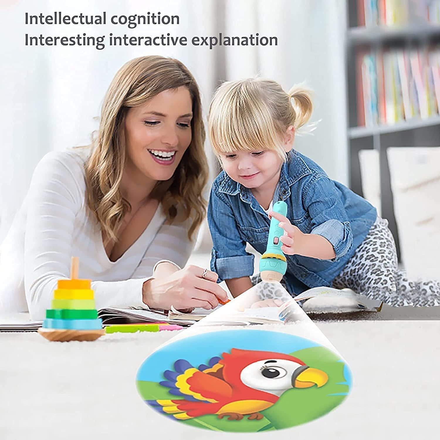 Mini Projector Flashlight Toy (3 Slides) ? Fun Projector Flashlight with Images for Kids ? Portable Toy for Storytelling