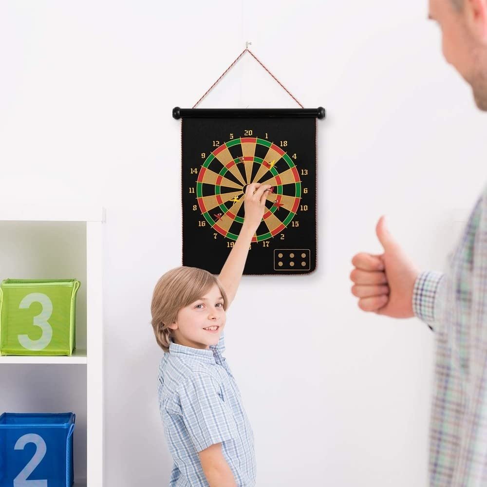 Magnetic Dart Board (12 Inch) ? Safe and Fun Dart Game for Kids ? Indoor Sports and Game Activity