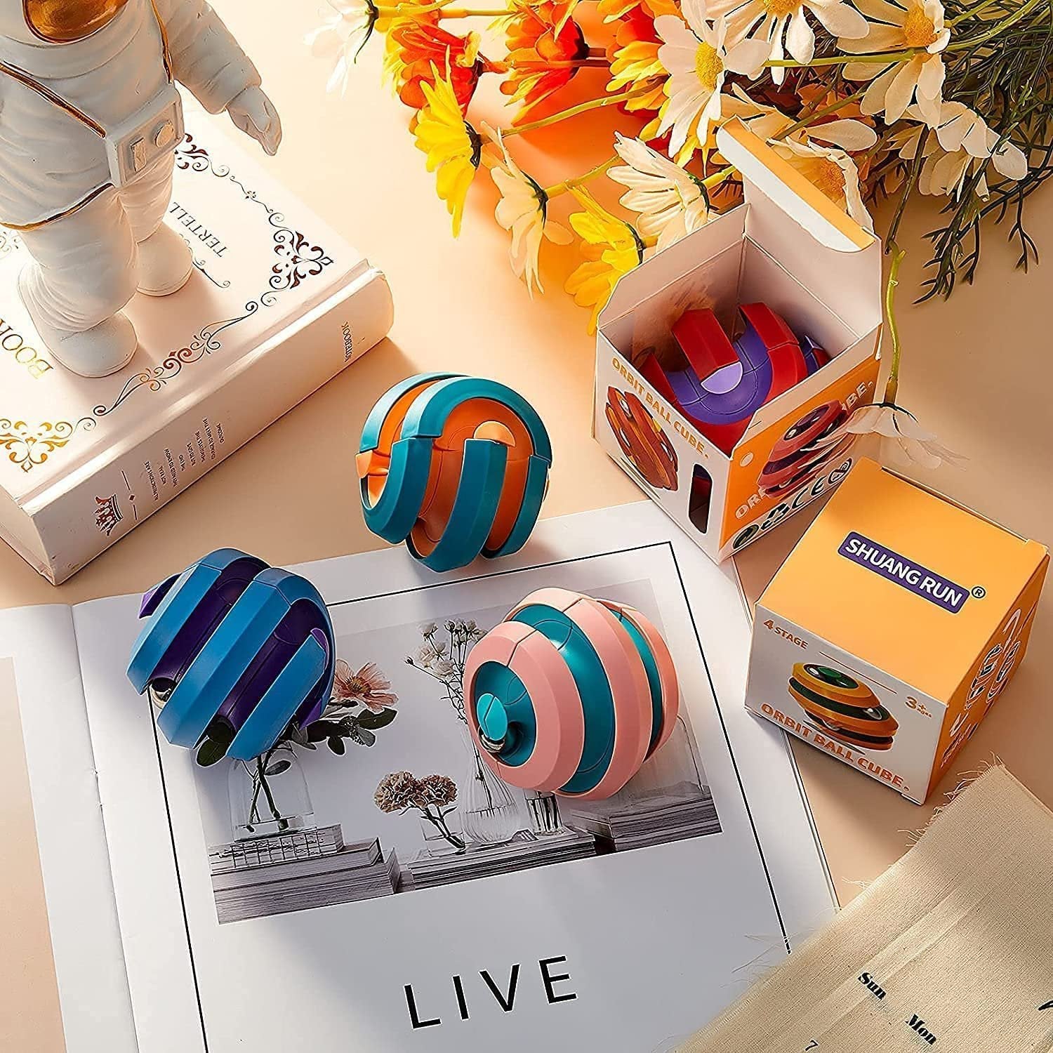 Orbit Ball ? Fun and Interactive Spinning Toy ? Colorful and Engaging Ball for Kids and Adults