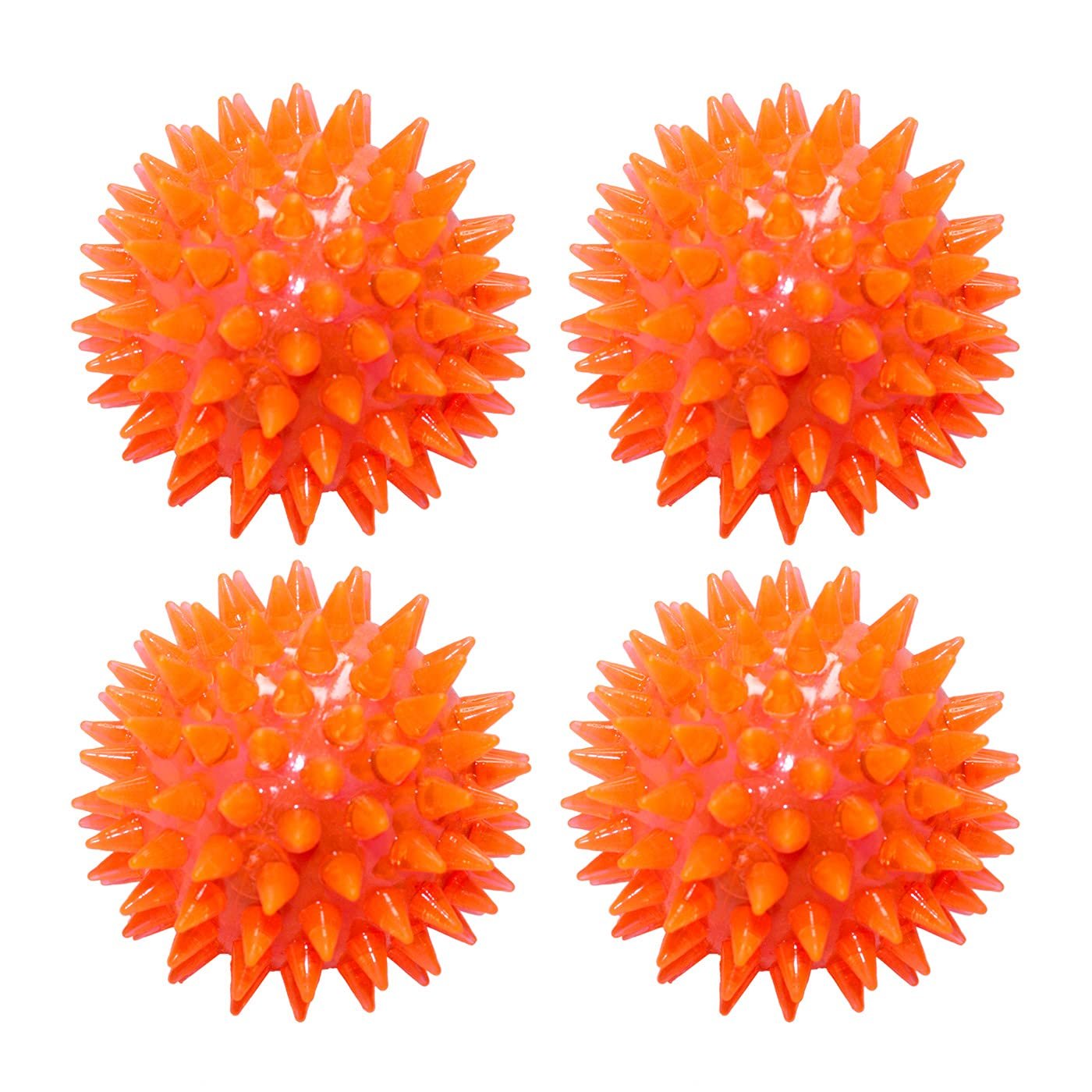 Flashing Spiky Ball (Lighting Ball) ? LED Light-Up Sensory Toy ? Interactive Spiky Ball for Kids