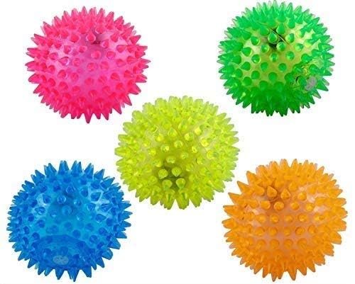 Flashing Spiky Ball (Lighting Ball) ? LED Light-Up Sensory Toy ? Interactive Spiky Ball for Kids