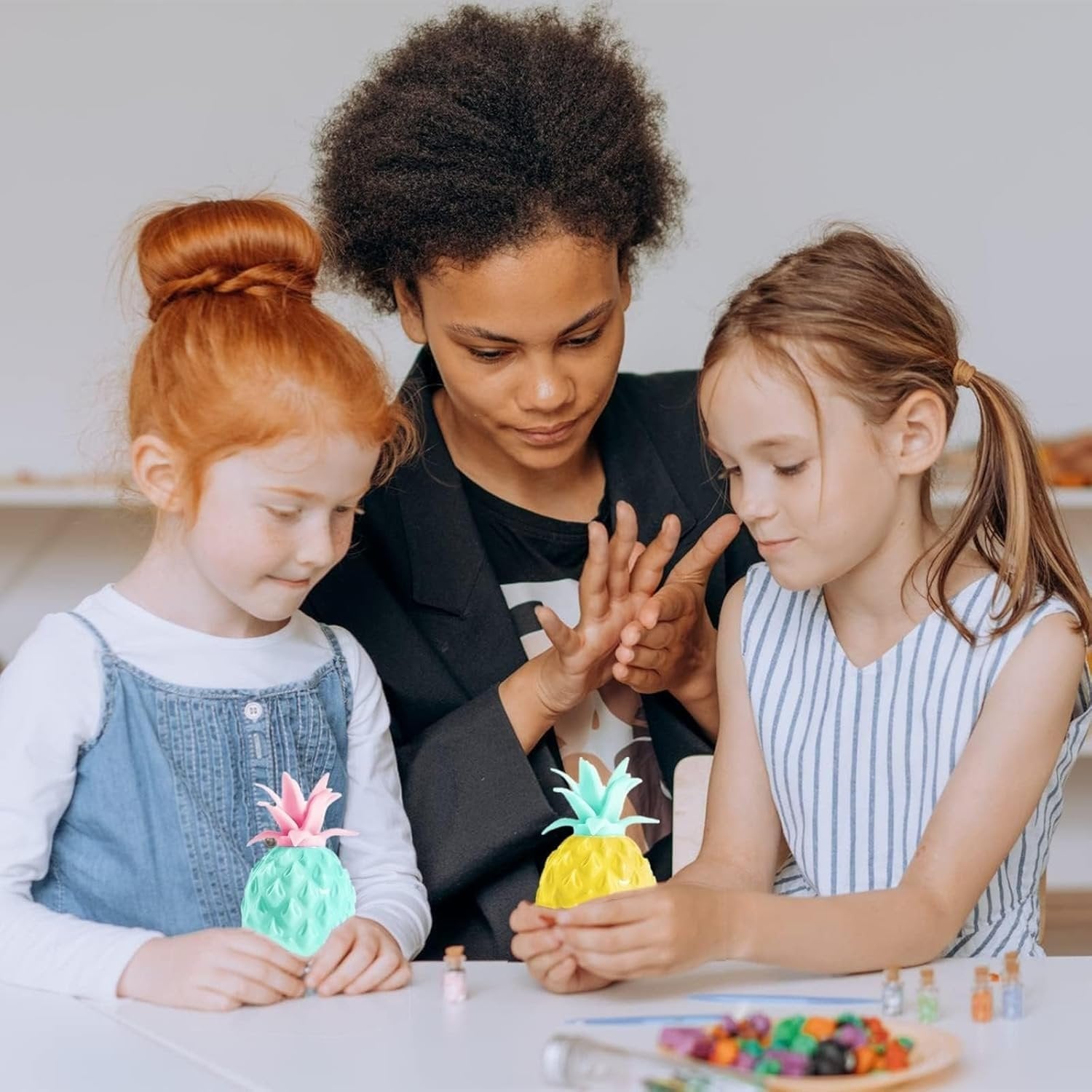 Pineapple Mesh Squishy Ball ? Stress Relief and Fun Sensory Toy ? Squeeze and Squish for Relaxation and Play