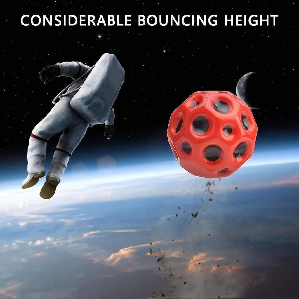 Moon Ball (Space Ball) ? Glowing Space-Themed Ball for Kids ? Fun and Bouncy Ball for Outdoor Play