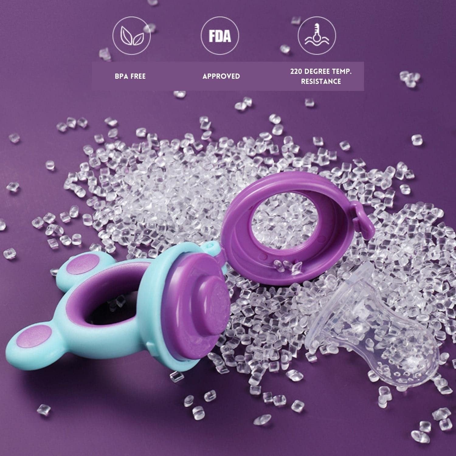 Baby Natural Fruit & Food Feeder (Small) ? Safe and Easy Feeder for Infants ? Teething and Feeding Solution