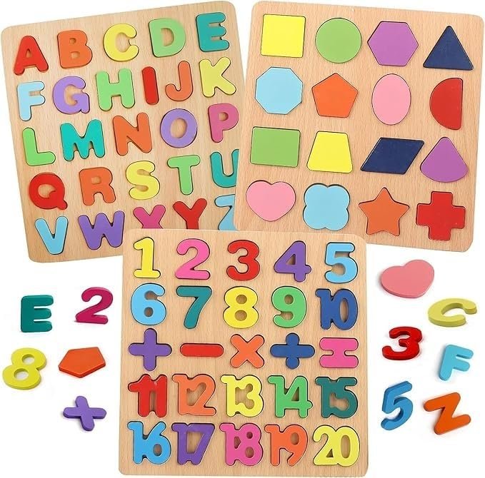 Alphabet Construction Puzzle ? Educational Building Blocks ? Fun and Interactive Puzzle for Kids Learning the ABCs