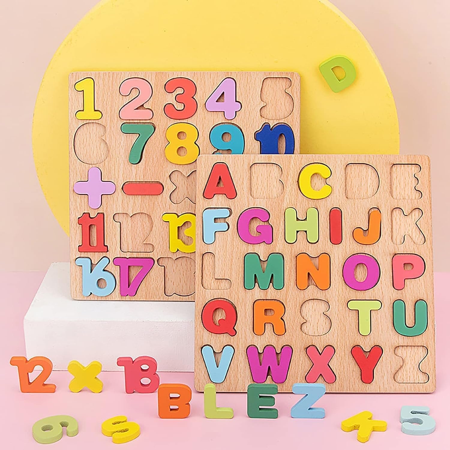 Alphabet Construction Puzzle ? Educational Building Blocks ? Fun and Interactive Puzzle for Kids Learning the ABCs