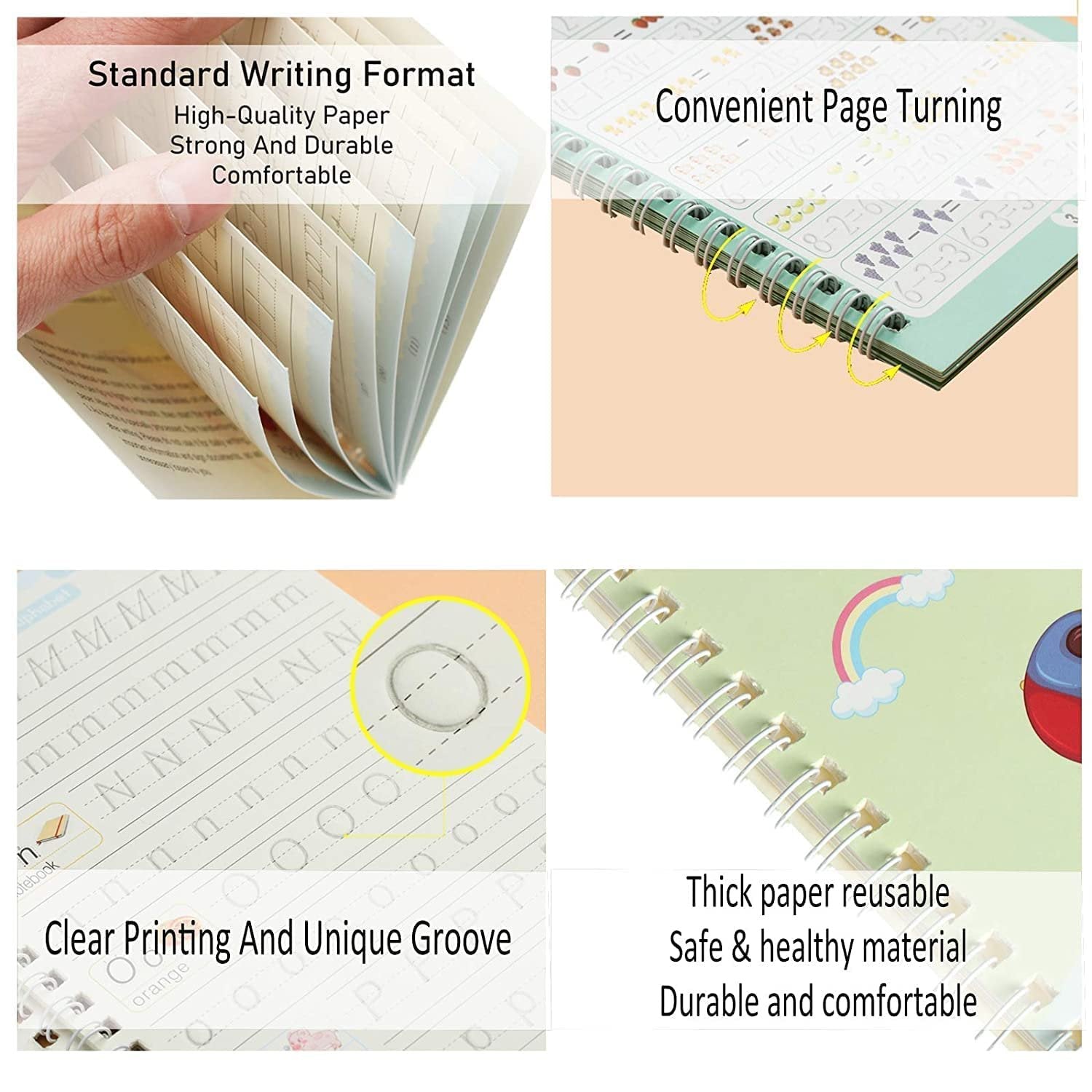 Sank Magic Book (10 Rifil) ? Interactive Learning Magic Book for Kids ? Fun Educational Book with Refill Pages