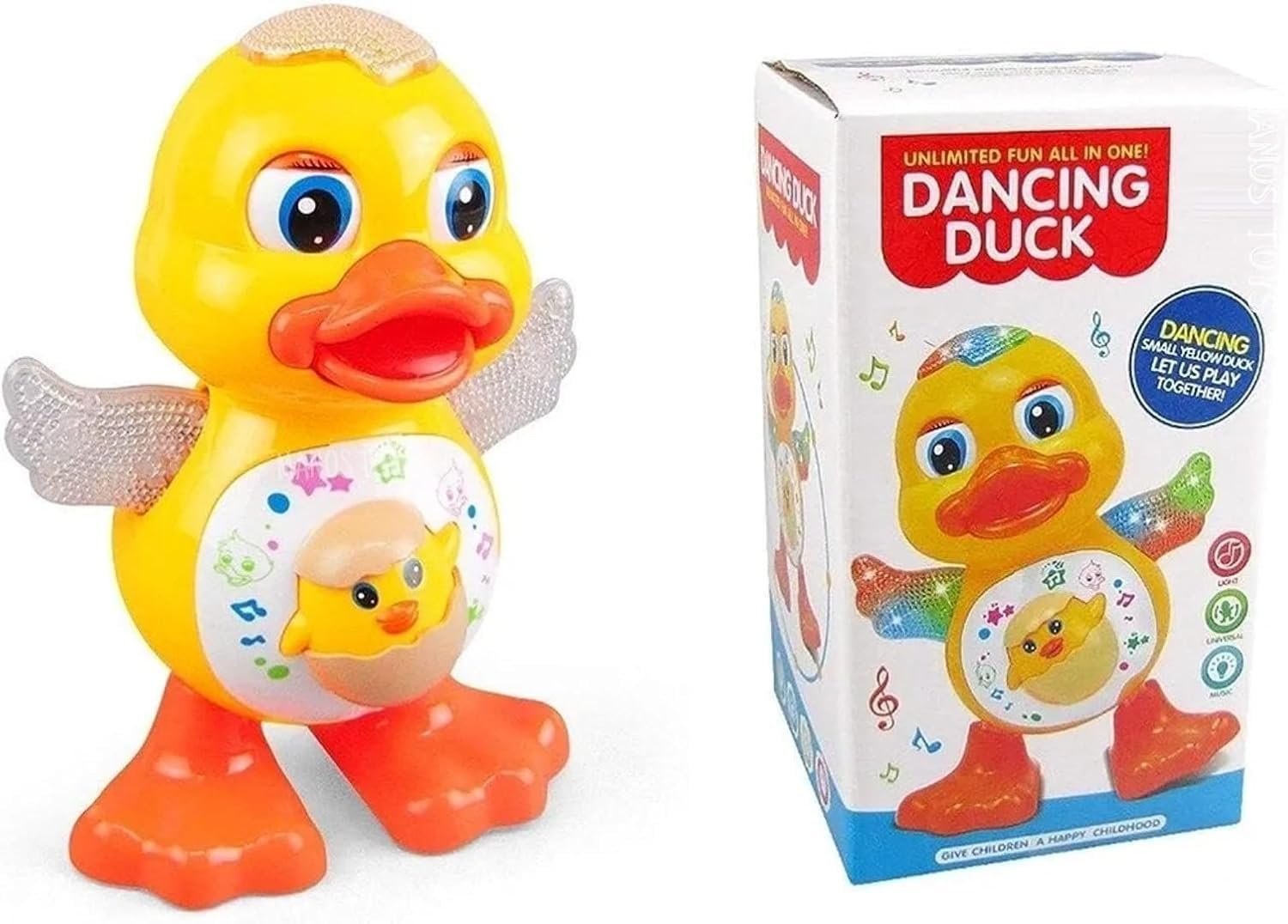 Dancing Duck Toy ? Musical and Interactive Toy for Kids ? Fun and Entertaining Duck with Lights and Sounds