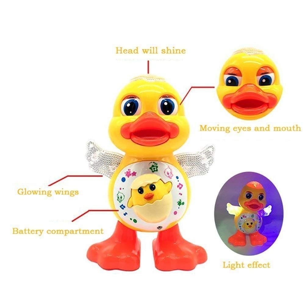 Dancing Duck Toy ? Musical and Interactive Toy for Kids ? Fun and Entertaining Duck with Lights and Sounds