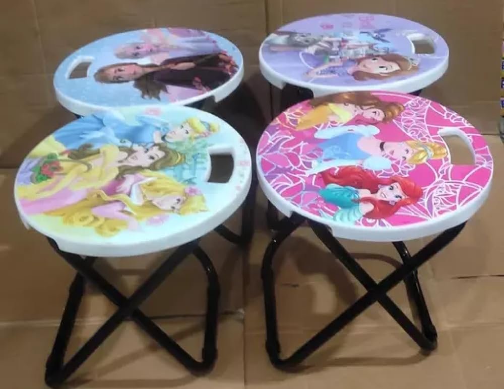 Plastic Round Shape Baby Stool ? Safe and Sturdy Baby Stool for Toddlers ? Non-Slip, Durable, and Easy to Clean