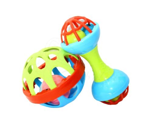 Soft Ball Rattle Teether for Baby ? Safe Bath Toy and Teether ? Gentle and Fun Toy for Babies