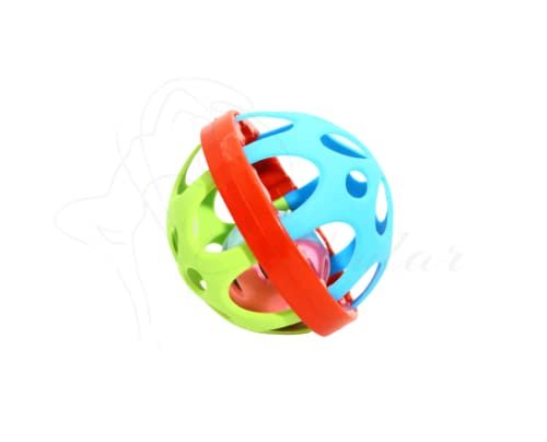 Soft Ball Rattle Teether for Baby ? Safe Bath Toy and Teether ? Gentle and Fun Toy for Babies