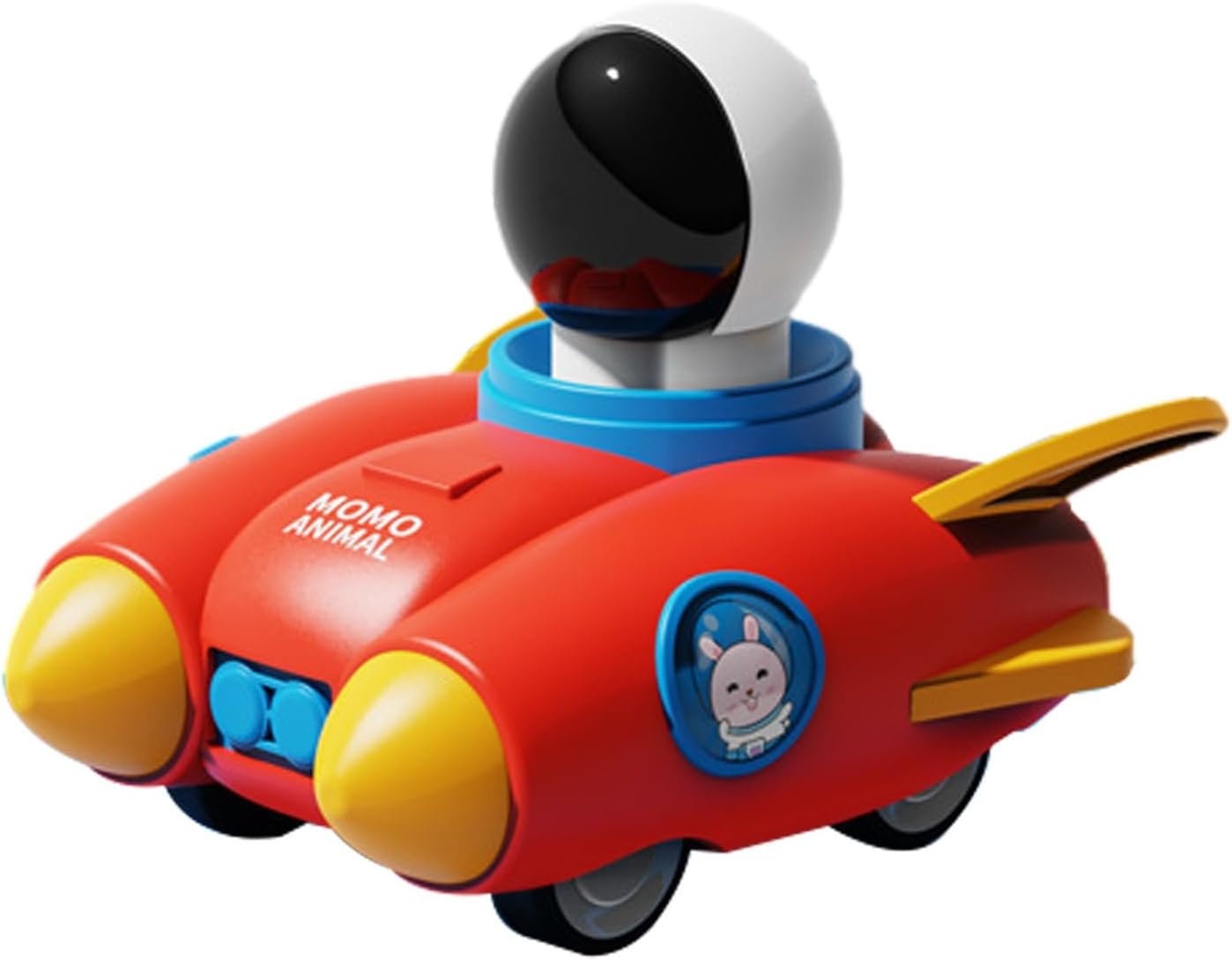 Press and Go Space Rocket Car ? Fun Press-and-Go Toy for Kids ? Space-Themed Toy Car with Sound and Movement