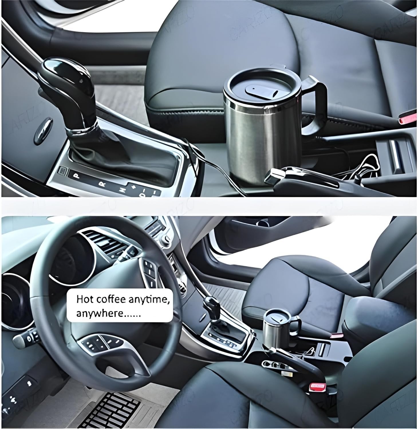 Car Mug ? Stainless Steel Insulated Travel Mug for Cars ? Keeps Drinks Hot or Cold ? Ideal for On-the-Go