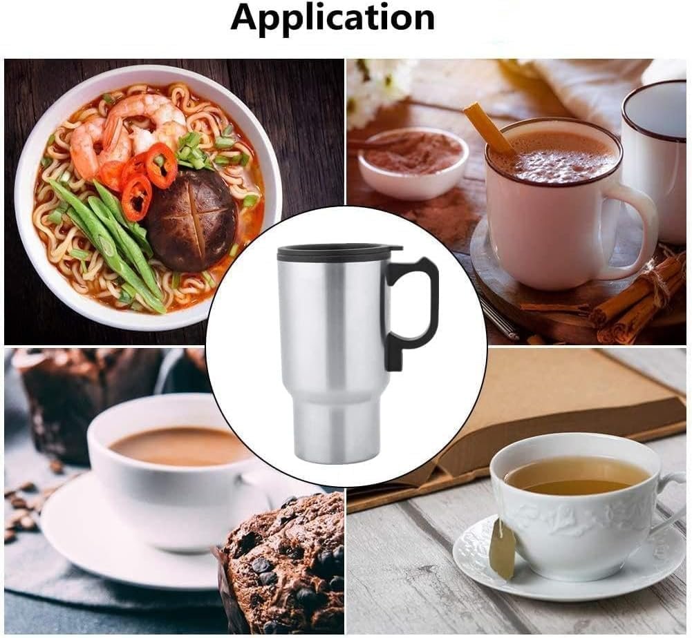 Car Mug ? Stainless Steel Insulated Travel Mug for Cars ? Keeps Drinks Hot or Cold ? Ideal for On-the-Go