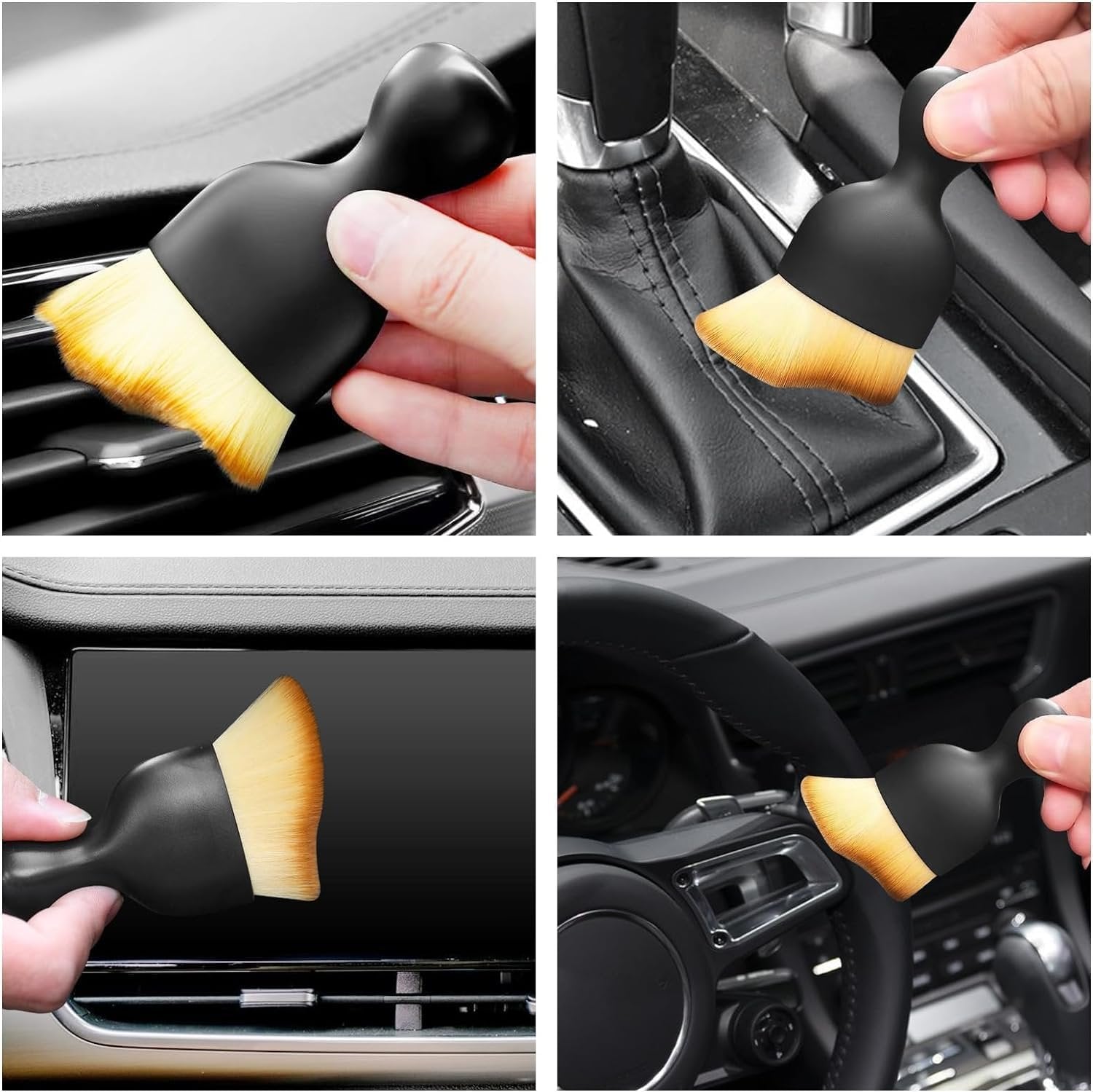 Car Interior Cleaning Dust Brush ? Soft Bristles for Dashboard, Seats, and Console ? Keeps Your Car Interior Dust-Free