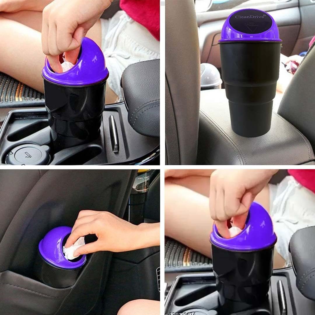 Car Trash Bin ? Compact and Convenient Car Waste Bin ? Keep Your Car Clean and Tidy ? Ideal for Small Spaces