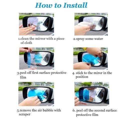 Anti-Fog Film (Square) ? Anti-Fog Protection for Car Windows ? Keep Your Windscreen Clear and Safe in All Weather Conditions