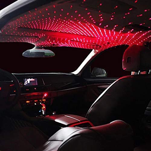 USB LED Car Projector Decorative Light ? Ambient LED Lights for Car Interior ? Customizable Lighting Effects for a Unique Look