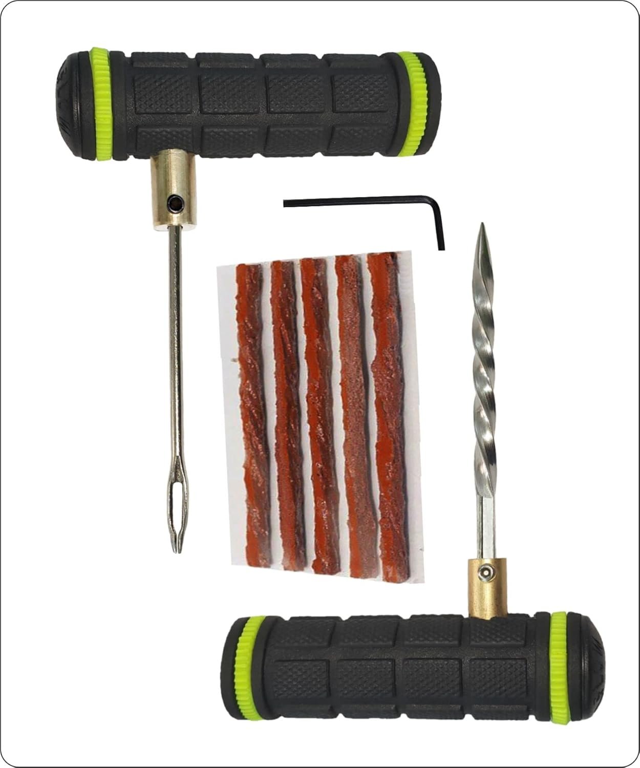 Tyre Puncher Kit ? Complete Car Tyre Repair Kit ? Fix Punctures and Leaks on the Go ? Includes Tools and Accessories
