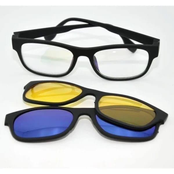 Magic Vision Sunglasses with Magnet Lenses ? Stylish Sunglasses with Detachable Lenses ? UV Protection and Comfort