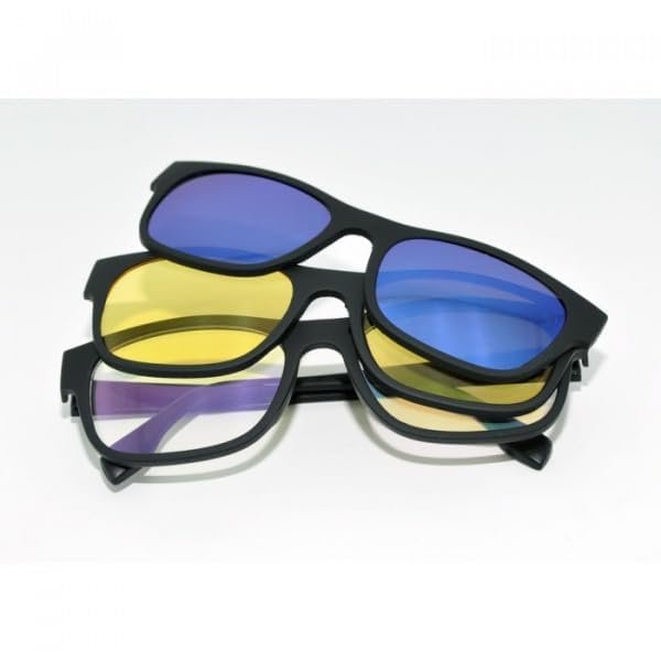 Magic Vision Sunglasses with Magnet Lenses ? Stylish Sunglasses with Detachable Lenses ? UV Protection and Comfort