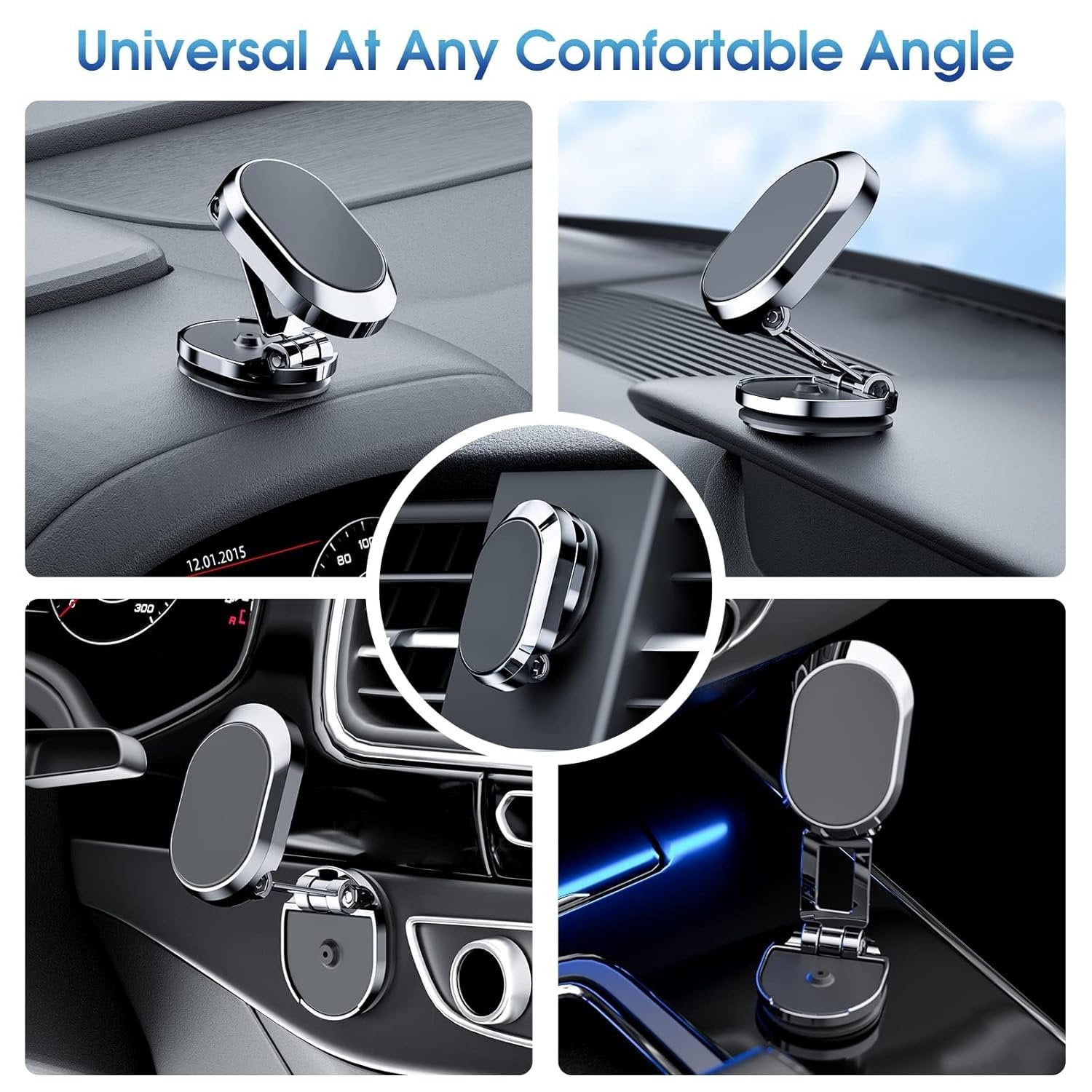 Magnetic Phone Holder for Car ? Secure and Convenient Phone Mount ? 360? Rotation and Strong Magnet for Safe Driving