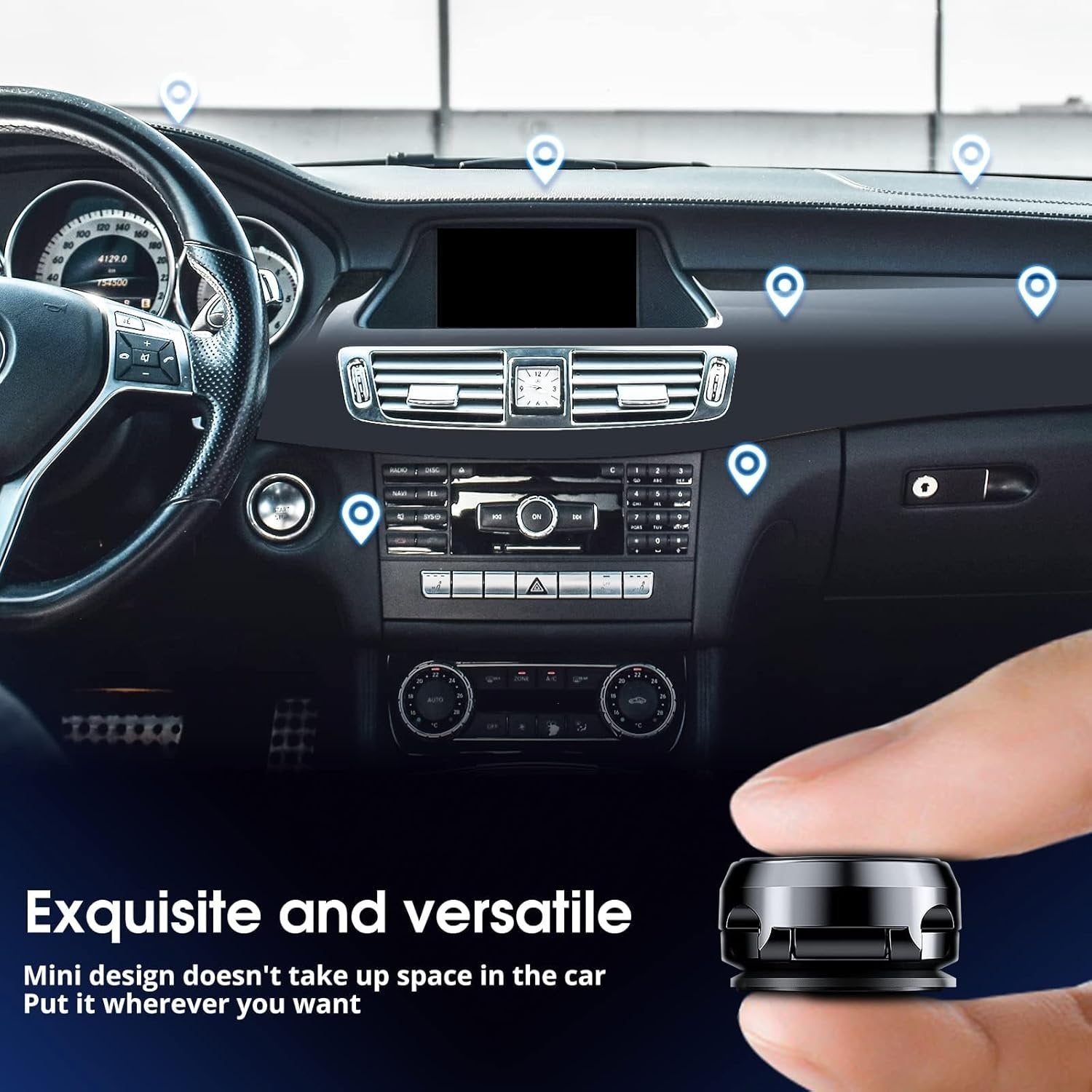 Magnetic Phone Holder for Car ? Secure and Convenient Phone Mount ? 360? Rotation and Strong Magnet for Safe Driving