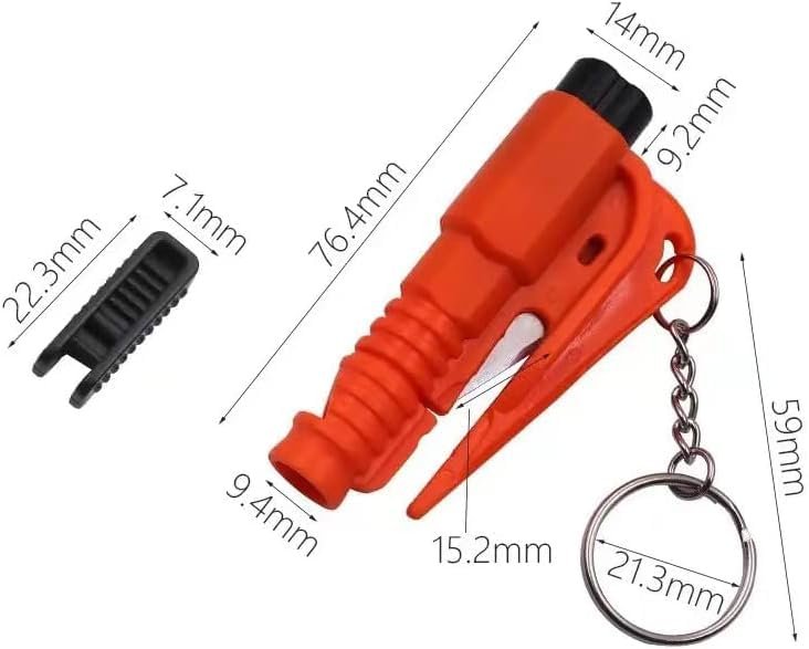 3 in 1 Super Mini Safety Window Glass Breaker ? Emergency Car Safety Tool ? Glass Breaker, Seatbelt Cutter, and Window Puncher