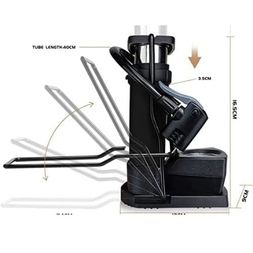 Double Cylinder Foot Pump ? High-Pressure Foot Pump for Tires and Sports Equipment ? Durable and Fast Inflation