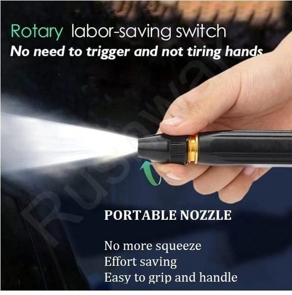 High Pressure Power Car Wash Water Gun ? Car Cleaning Water Gun with Adjustable Pressure ? Ideal for Car Exterior and Interior Washing