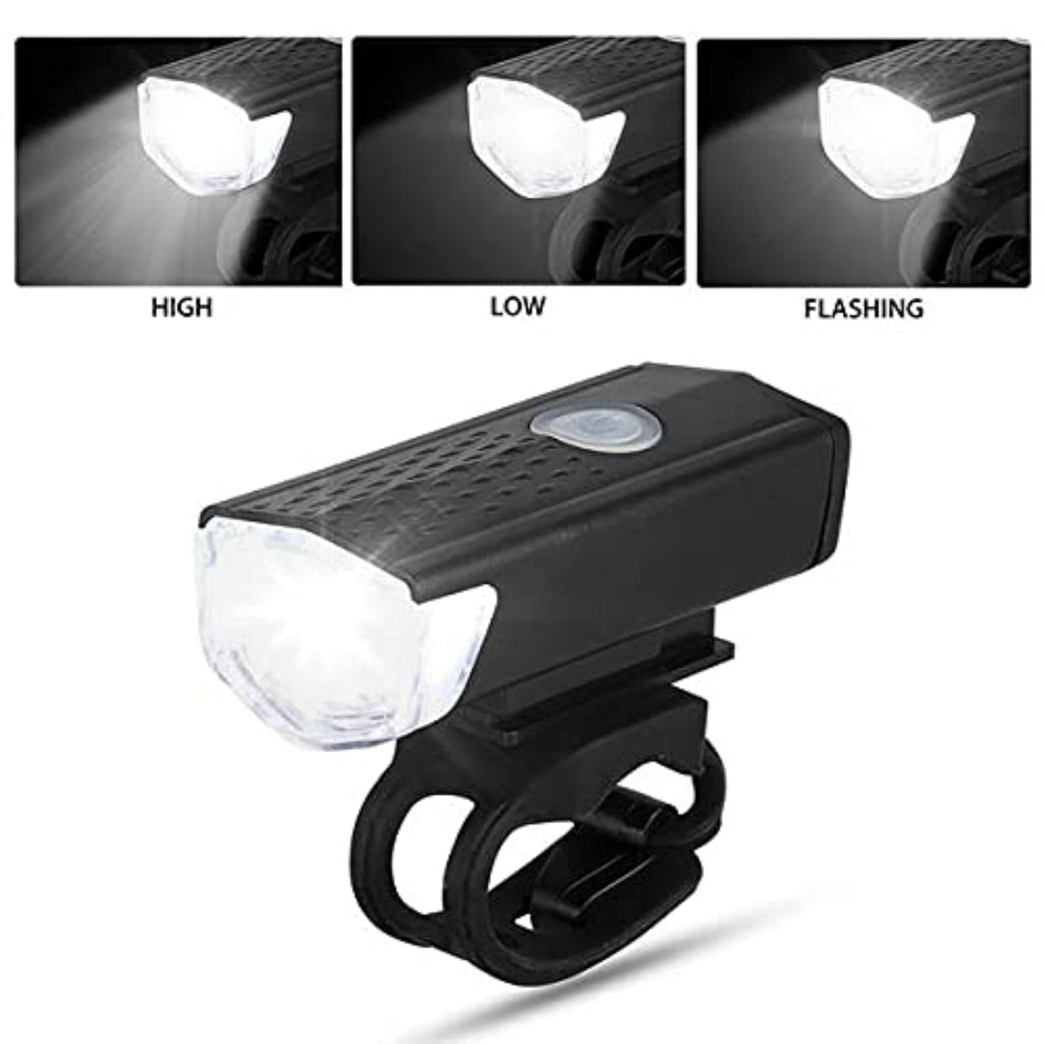 Rechargeable Bicycle LED Light ? Bright and Durable Bike Light ? USB Rechargeable for Night Riding and Safety