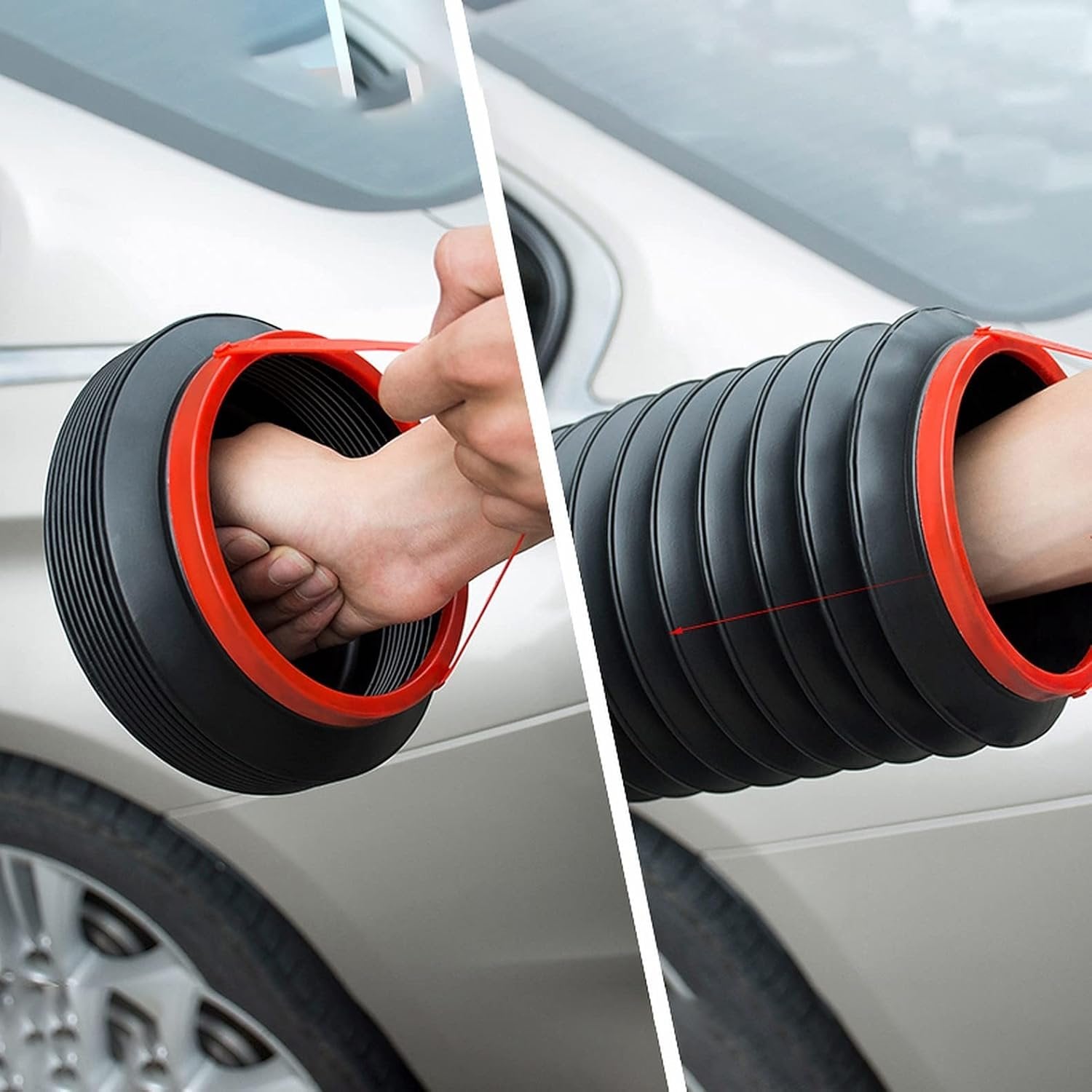 4L Collapsible Foldable Car Dustbin Basket ? Space-Saving Car Trash Bin ? Convenient for Car Interior Organization