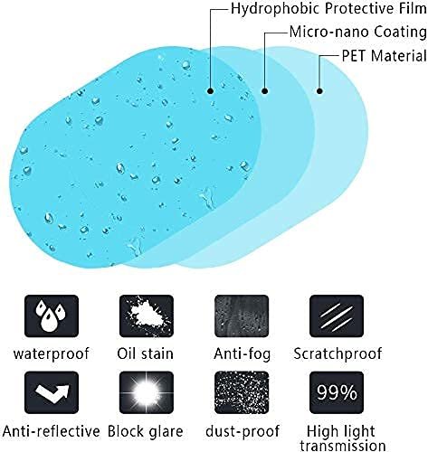 Anti-Fog Film (Oval) ? UV Protection and Anti-Glare ? Ideal for Car Windows and Mirrors ? Clear Visibility in Any Weather