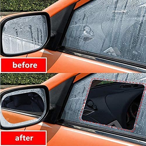 Anti-Fog Film (Oval) ? UV Protection and Anti-Glare ? Ideal for Car Windows and Mirrors ? Clear Visibility in Any Weather