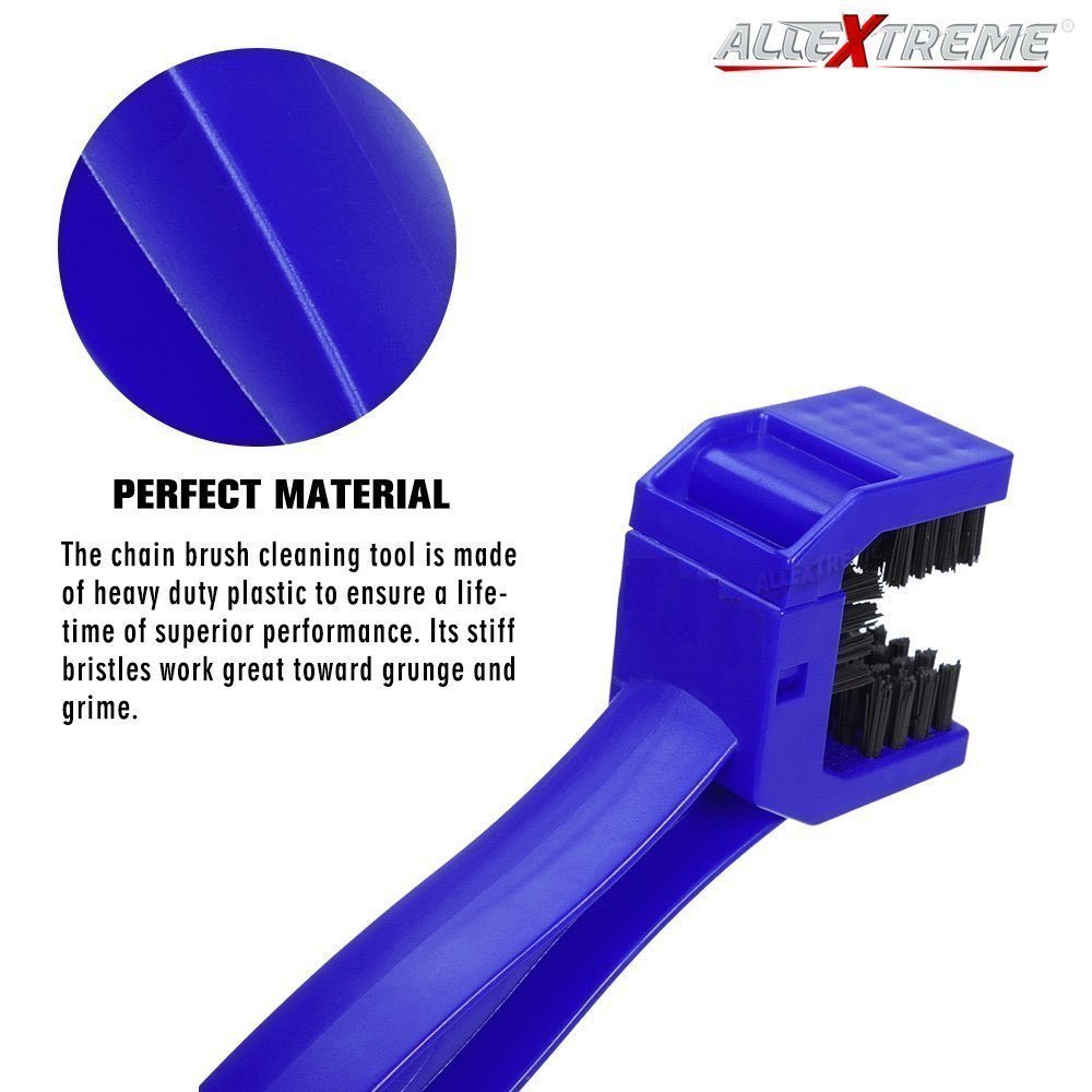 Chain Brush ? Bike and Motorcycle Chain Cleaner Brush ? Ergonomic Handle for Easy Cleaning and Maintenance