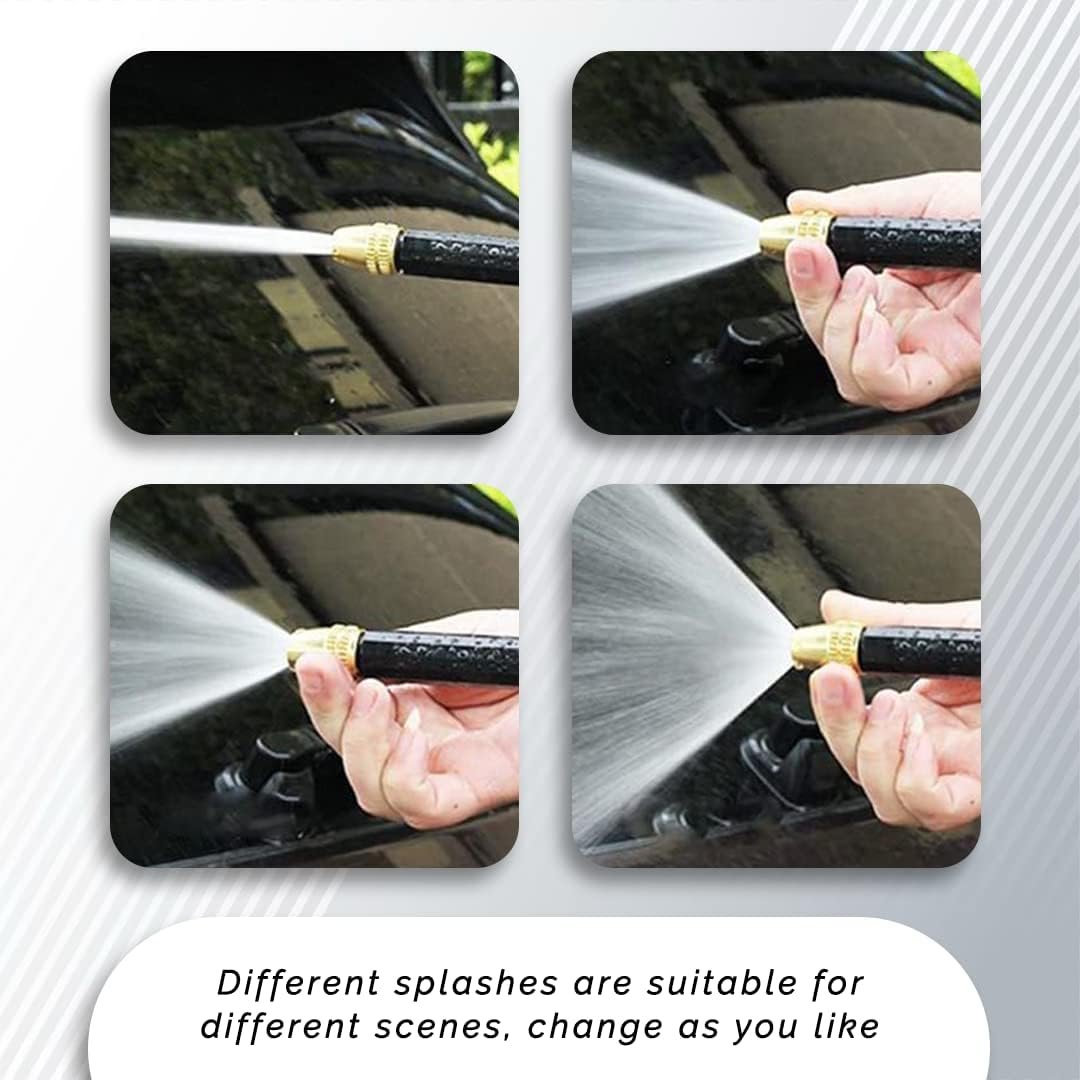Black Metal Spray Gun with Trigger ? Heavy Duty Car Wash Spray Gun ? Adjustable Pressure for Efficient Cleaning