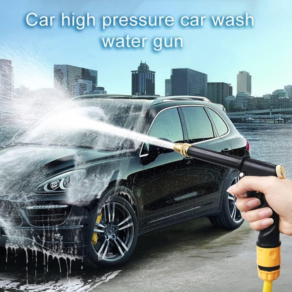 Black Metal Spray Gun with Trigger ? Heavy Duty Car Wash Spray Gun ? Adjustable Pressure for Efficient Cleaning