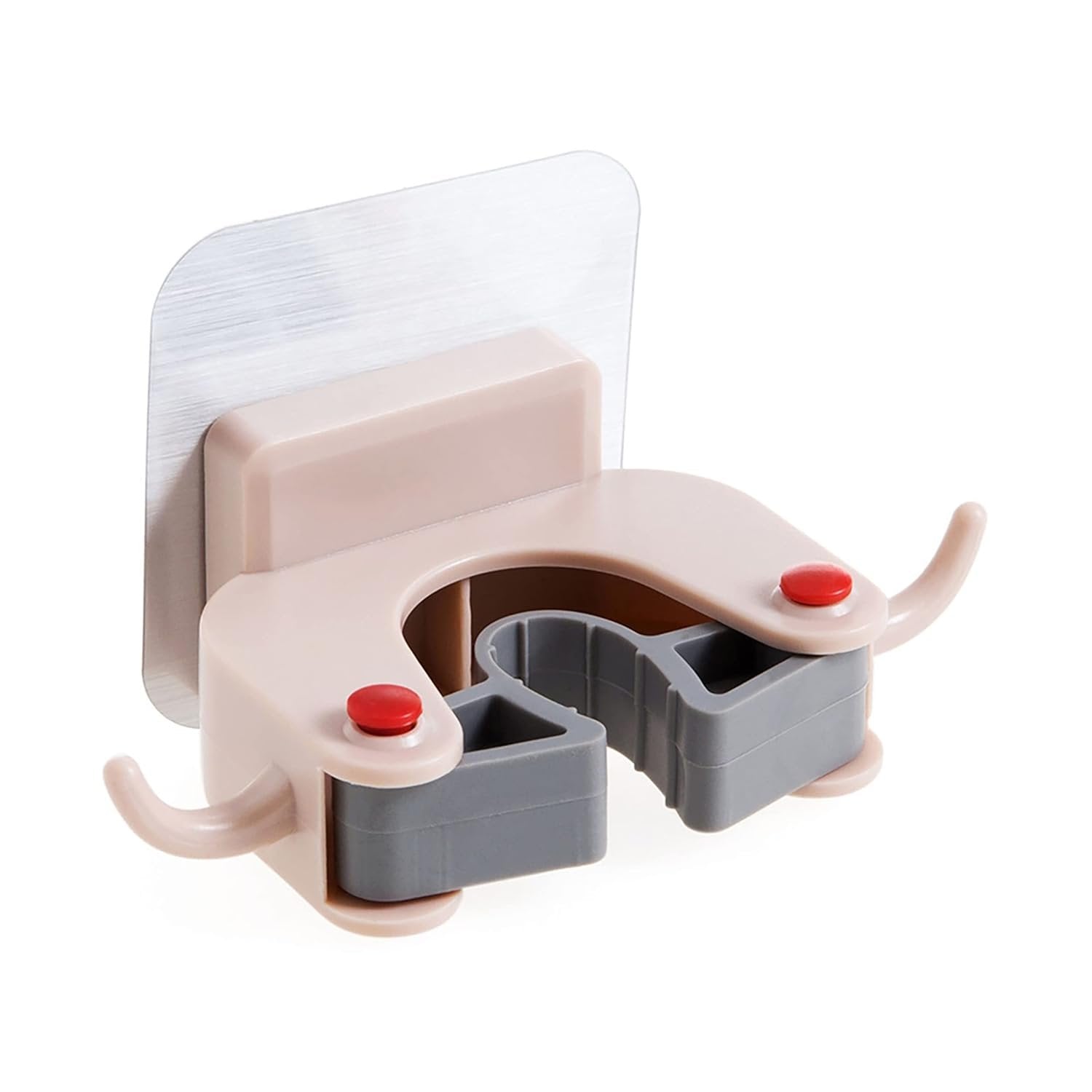 1 Slot Broom Holder Mop Hook ? Wall-Mounted Organizer for Cleaning Tools ? Easy Installation and Space-Saving Solution