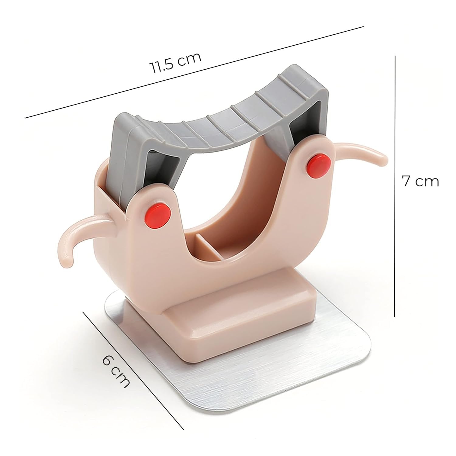 1 Slot Broom Holder Mop Hook ? Wall-Mounted Organizer for Cleaning Tools ? Easy Installation and Space-Saving Solution